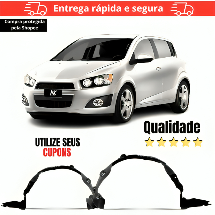 Parabarro Dianteiro Sonic 2012 2013 2014 Novo Lameiro Novo Asa Urubu Casca Ovo em Oferta na Shopee
