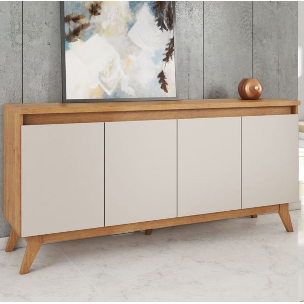 Balcão Buffet Flip 4 Portas 2 Prateleiras - Viero Móveis em Oferta na Shopee