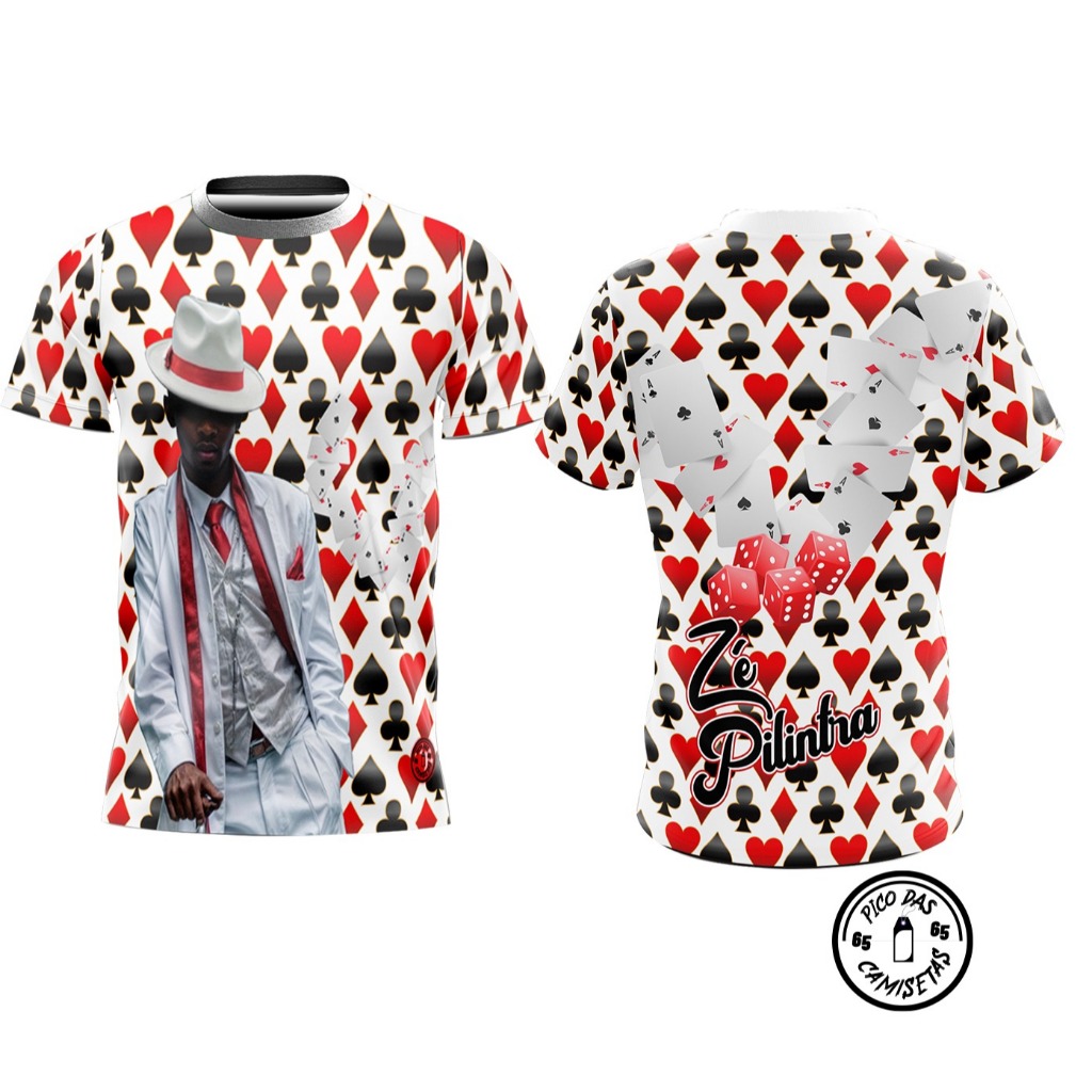 CAMISETA ZÉ PILINTRA NAIPES Cod.1068