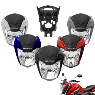 Kit Frente Farol Completo Honda Cg Titan 160 2022 2023 2024 Com Aranha Suporte Vermelha Preta Azul Amarela em Oferta na Shopee