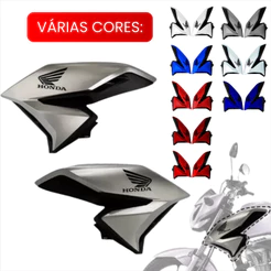 Carenagem Par Aba Asa Tanque Honda Cg Titan 160 Preto Branco Prata Vermelho 2022 Cores Azul