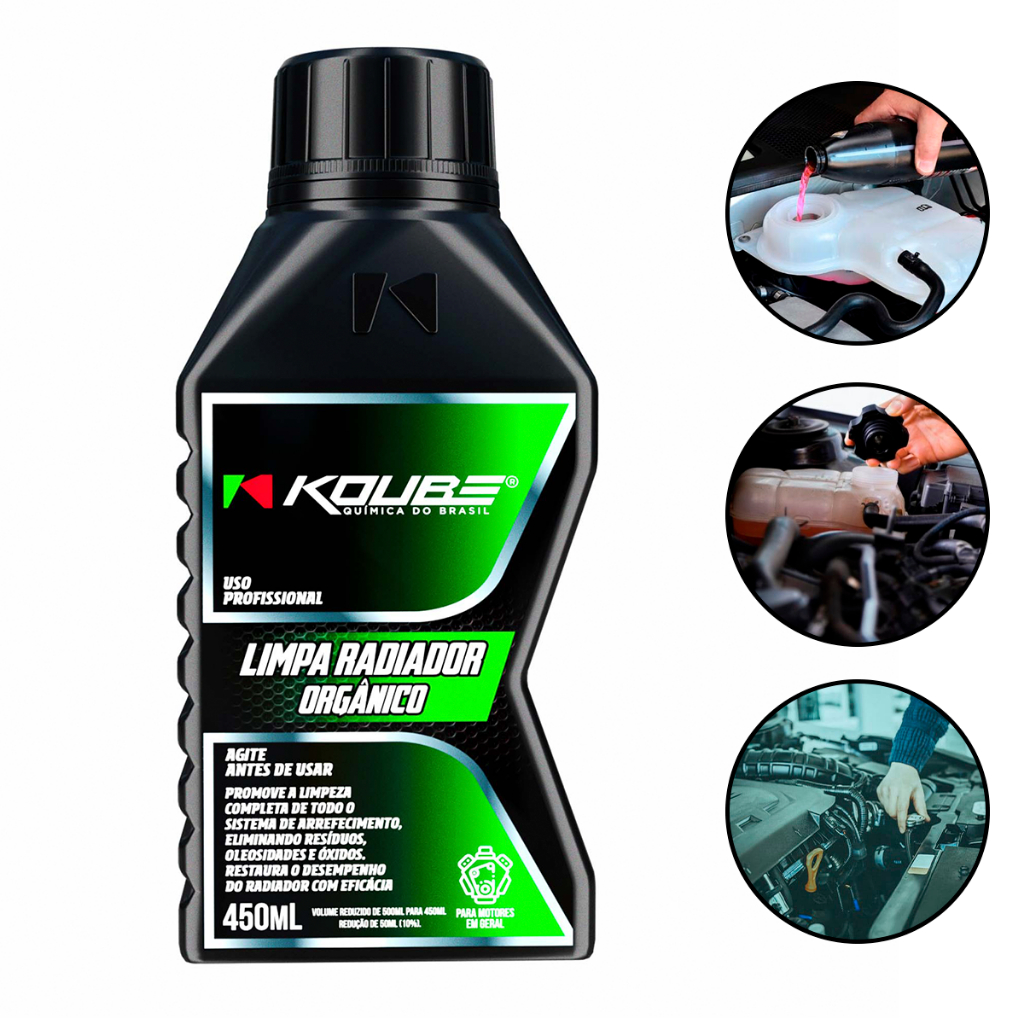 Limpa Radiadores Orgânico 450ml Limpeza Completa KOUBE em Oferta na Shopee
