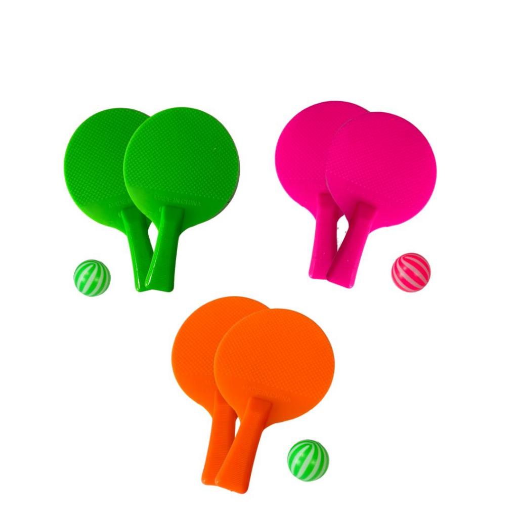 Kit 30 Pares Mini Raquetes Ping Pong + Bolinha Brinquedo