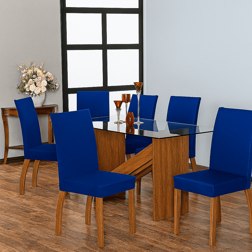 Kit 06 Capas Para Cadeira Jantar Com Elástico em Oferta na Shopee
