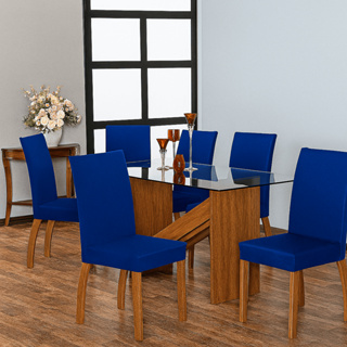 Kit 06 Capas Para Cadeira Jantar Com Elástico em Oferta na Shopee