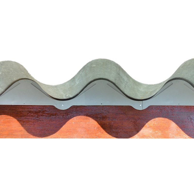 Kit De Passarinheira Placa Fechada Para Telha Fibrocimento Amianto Eternit Brasilit 6mm Com 20 Unidades (7,1m)