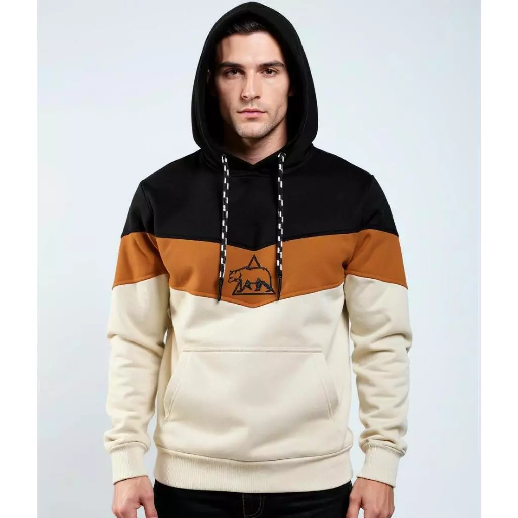 Blusa de Frio Moletom Tricolor Unissex Felpada Casaco de Frio Manfinity Masculino e Feminino — imagem 1