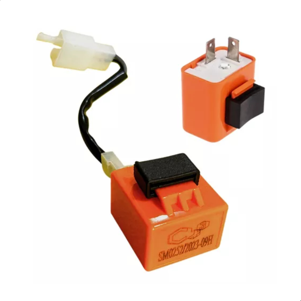 Monte Seu Combo Rele Seta Led Moto 12v Regulavel E Adaptador Conector Pisca Seta Sem Cortar Fio em Oferta na Shopee