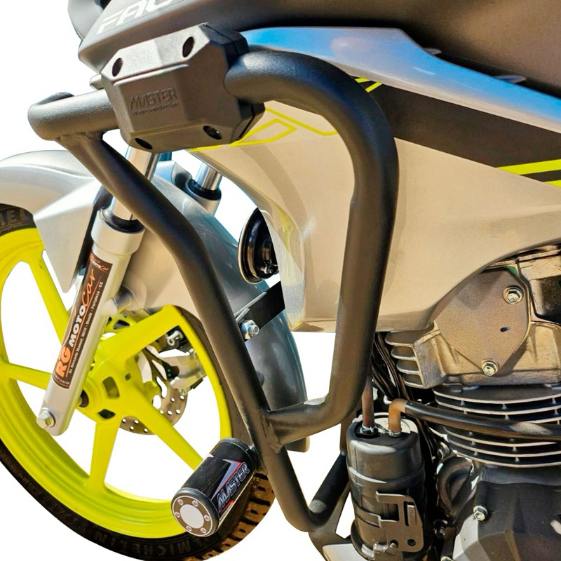 Protetor De Carenagem Factor 2025 E 2026 Tanque Motor Slider Preto