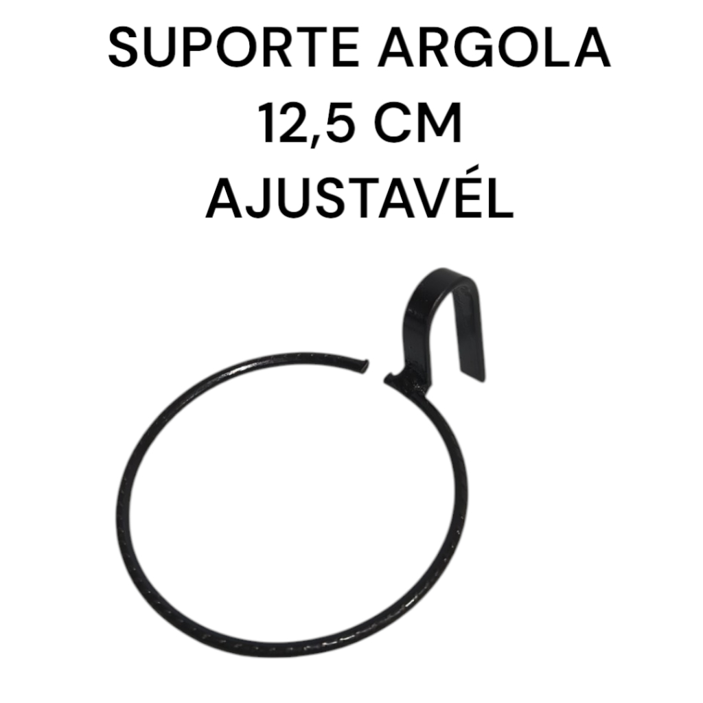 suporte argolas pellet treliça peitoral alambrado 12,5cm de diâmetros