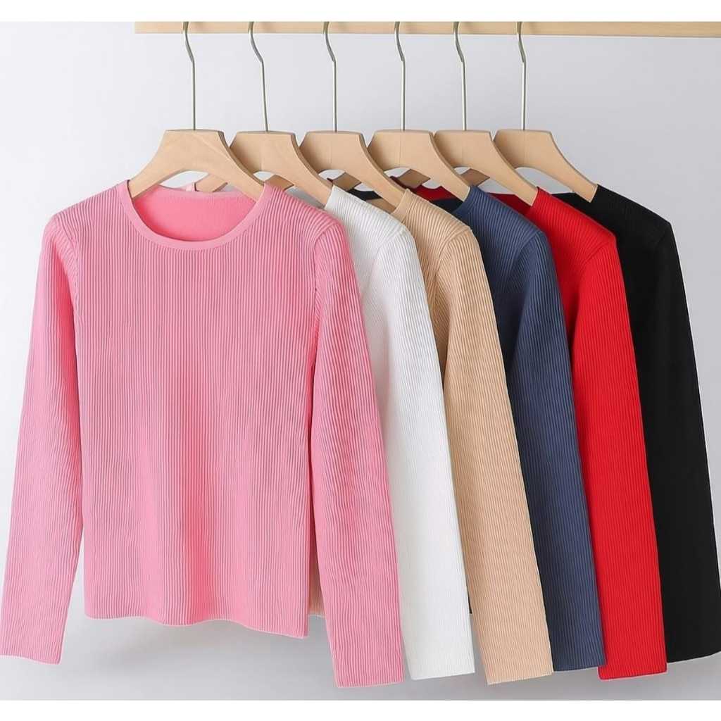 Blusa Térmica Femimina De Canelada Peluciada Para o Inverno em Oferta na Shopee