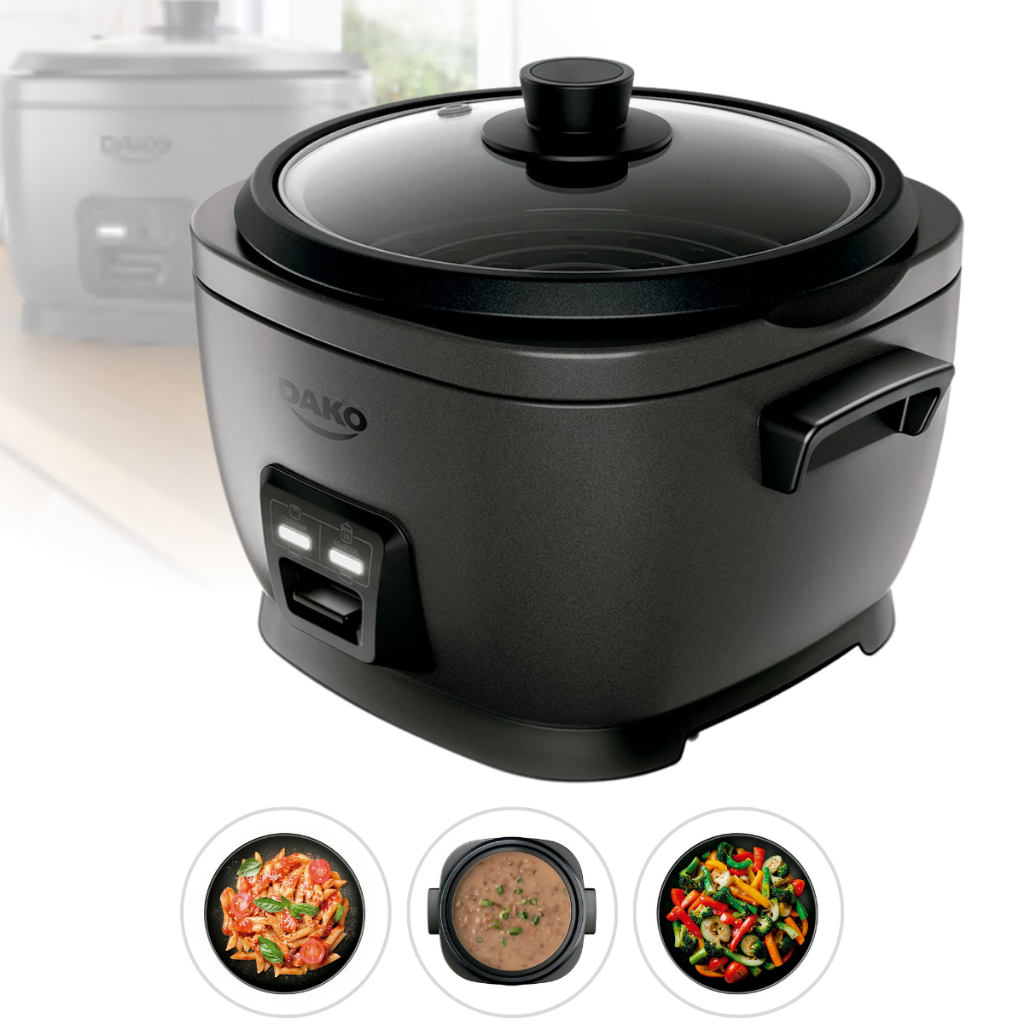 Panela Elétrica de Arroz 4 Litros 10 Xícaras Preto DAKO em Oferta na Shopee