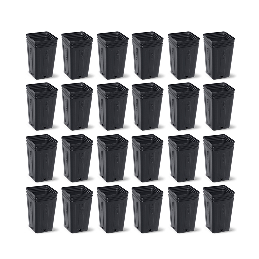 Kit Vasos Nutriplan Plástico Preto 800ml Para Mudas Plantas ( 6, 9, 12 ou 24 Unidades )