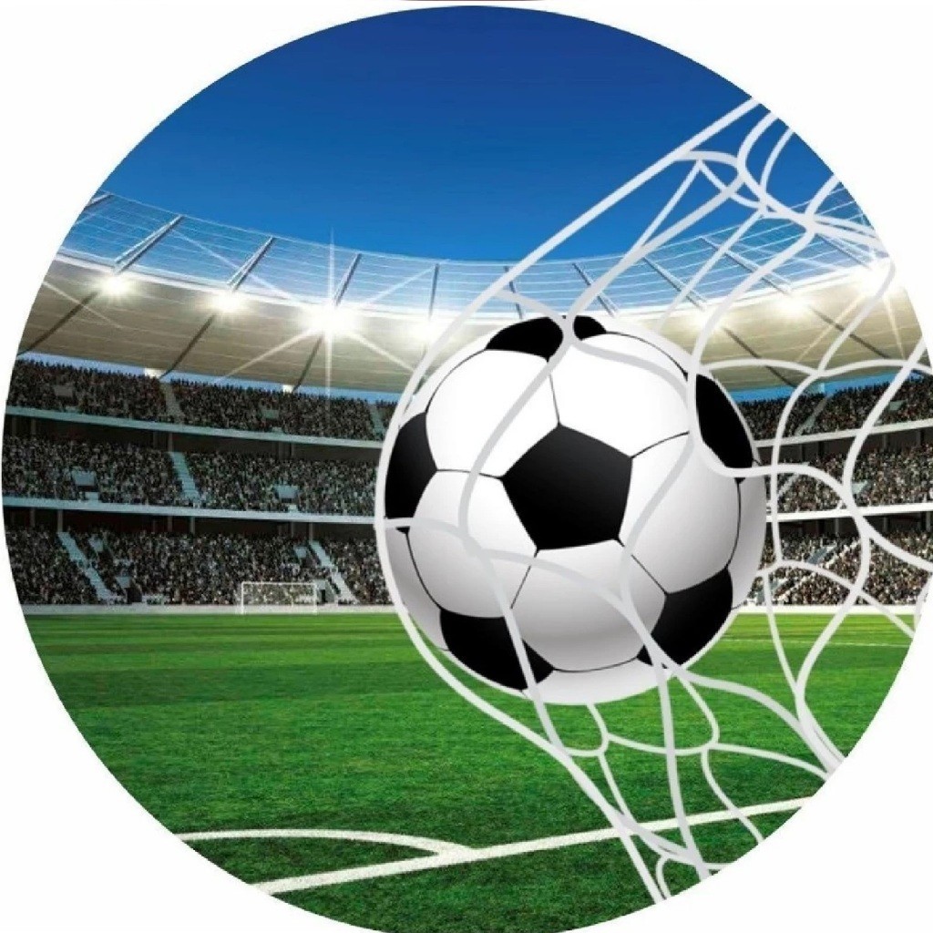 Capa Painel Redondo 1,50x1,50 Sublimado Helanca Premium Tema''Futebol''