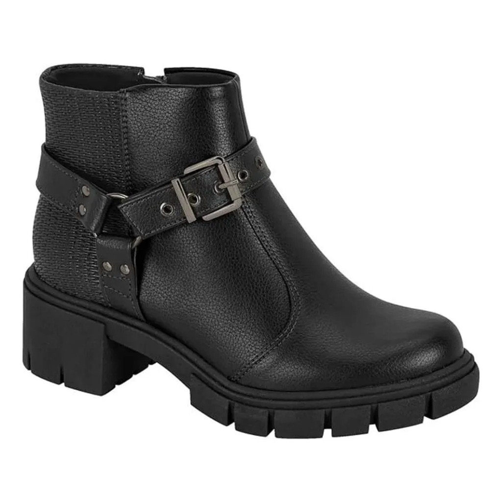 Bota Moleca Coturno Tratorado Plataforma Com Zíper 5338.214