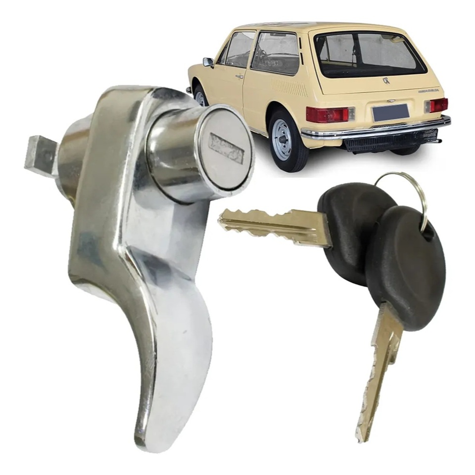 Maçaneta Externa Tampa Do Motor Com Chave Vw Variant G1 e G2 Brasília