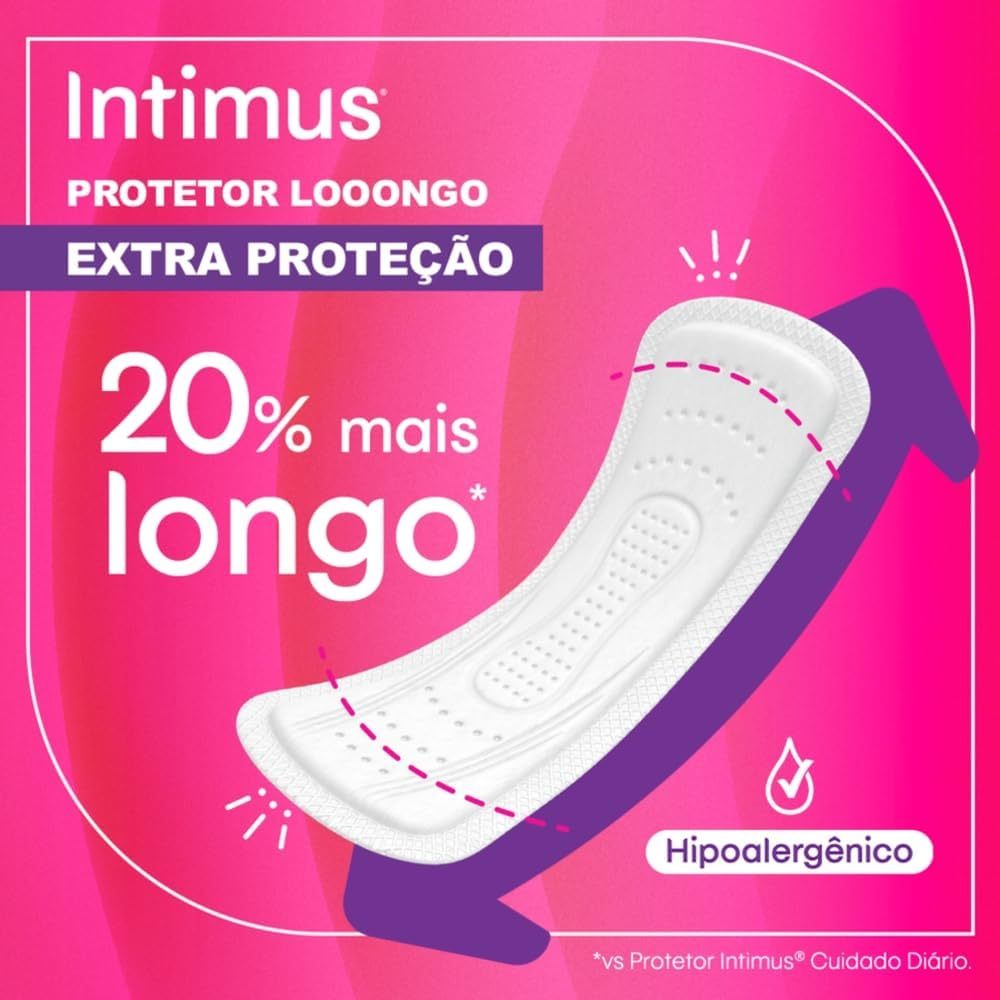 Protetor Diário Intimus Extra Proteção Longo Sem Abas 48 Unidades — imagem 2 de 2