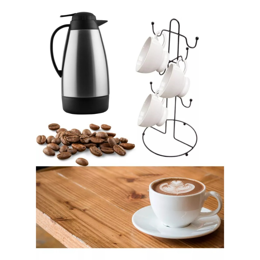 Suporte para 6 xicaras em metal/ROSE /PRETO /BRANCO em Oferta na Shopee