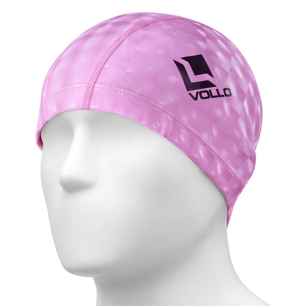 Touca de Natação PU Rosa Vollo Adulto