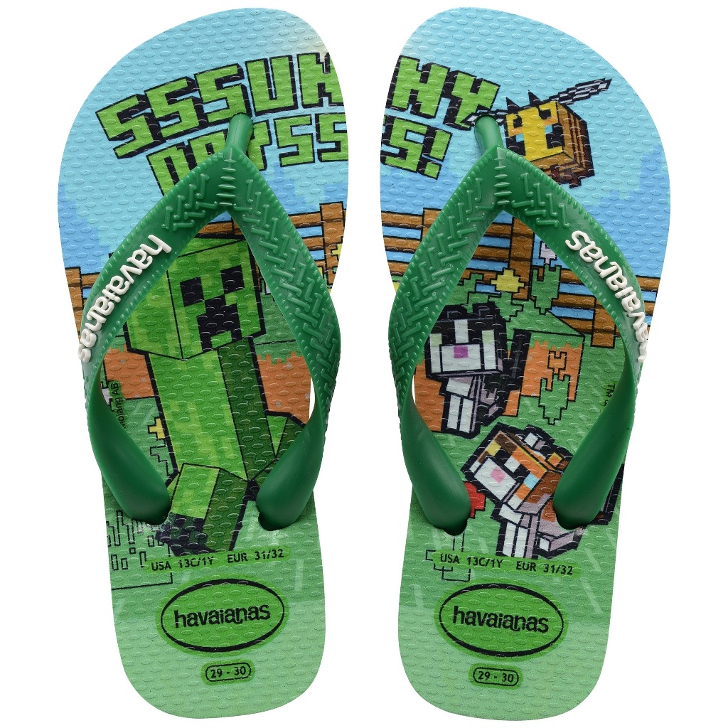 Chinelo Havaianas Infantil Minecraft em Oferta na Shopee