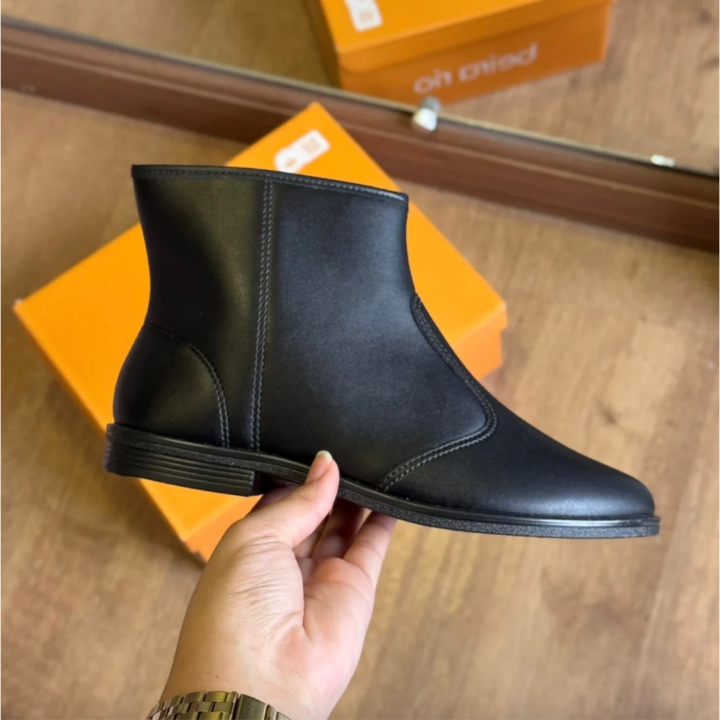 Bota Feminina Para Trabalho Bota Rasteira Coturno Beira Rio Original em Oferta na Shopee