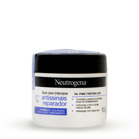 Creme Facial Neutrogena Face Care Antissinais Reparador 100g em Oferta na Shopee