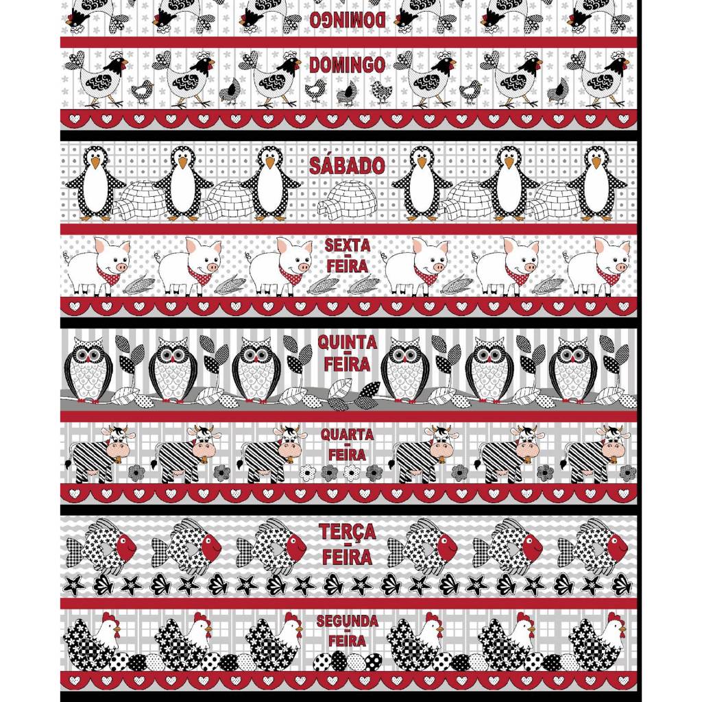 Tecido Patchwork Circulo Semaninha (CADA UNIDADE CORRESPONDE A 1 KIT COM 7 FAIXAS UMA SEMANA) em Oferta na Shopee