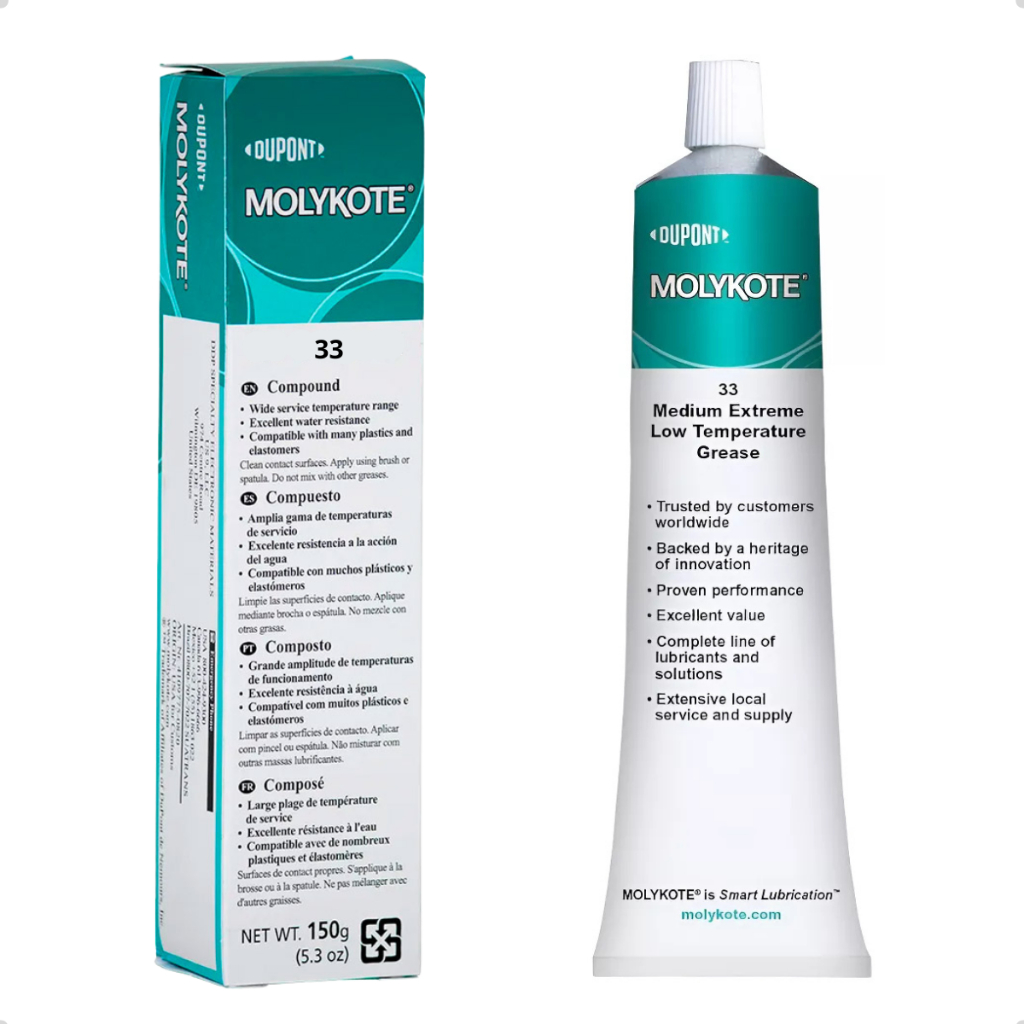 Graxa Molykote DC 33 Medium 150g Multiuso Silicone para Lubrificação e Proteção de Equipamentos