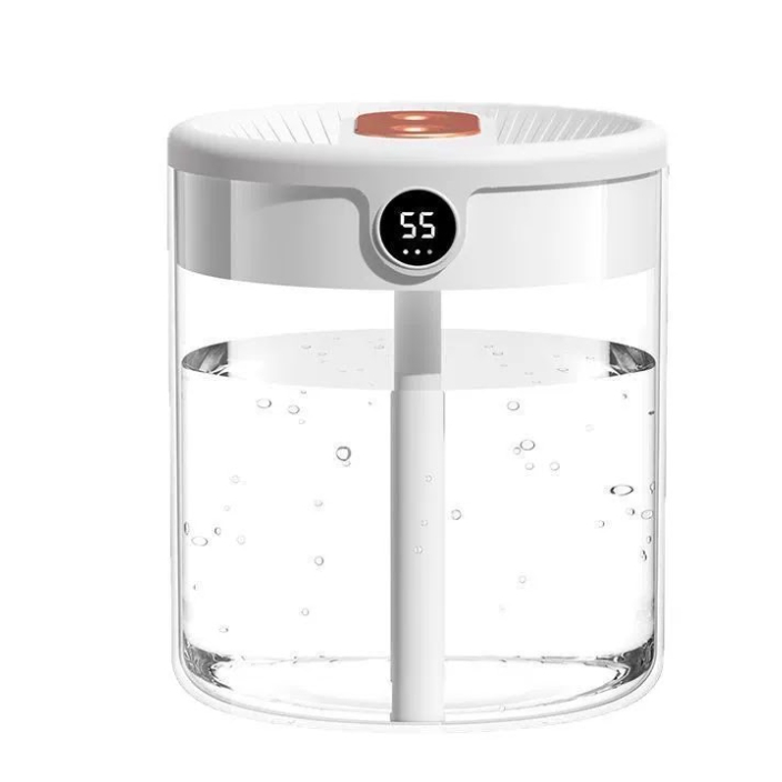 Umidificador Ar Portátil 1,25L Silencioso LED Sem Fio para Quarto Sala Carro Anti Ar Seco Portatil
