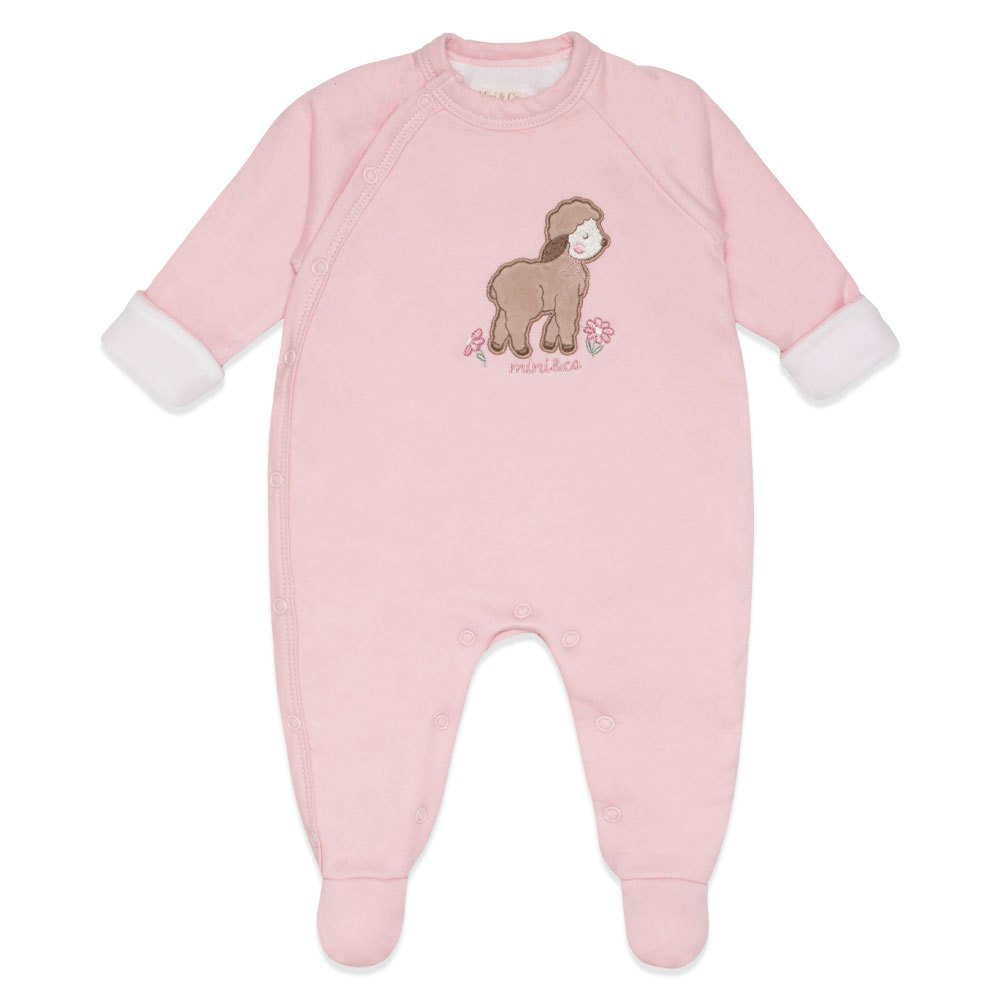 Macacão Forrado Soft Mini e Co Original Rosa Coleção Camponesa Feminino