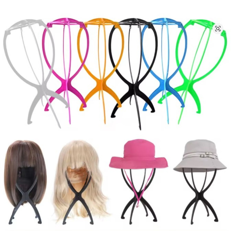 Kit com 3 Suporte De Plástico Para Wig Perucas Laces E Prótese Capilar em Oferta na Shopee