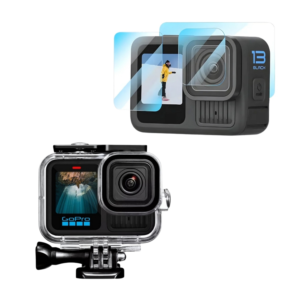 Kit para GoPro Hero13 Black - Caixa Estanque e Películas