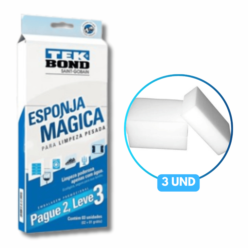 ESPONJA MÁGICA TEKBOND - Pague 2 e Leve 3