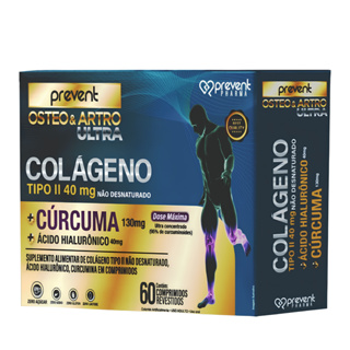 Colágeno Tipo 2 + Cúrcuma e Ácido Hialurônico – 60 Cápsulas Prevent Pharma em Oferta na Shopee