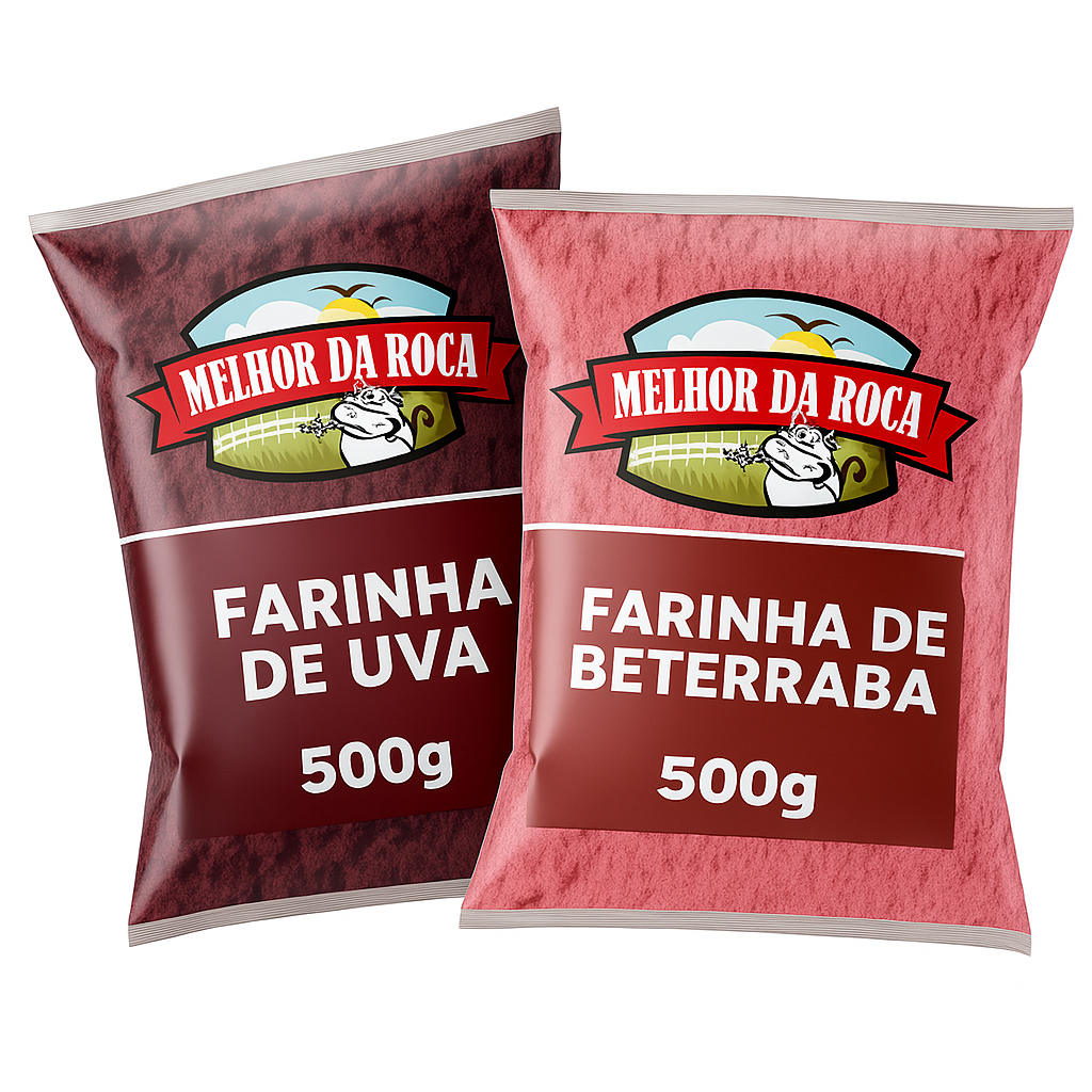 Kit Farinha de Beterraba + Farinha de Uva em Oferta na Shopee