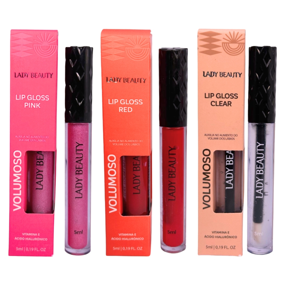 Lip Gloss Volumoso - Lady Beauty em Oferta na Shopee