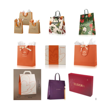 Sacolas, Caixas e Envelopes de Presente Natura e Avon, Eudora vários Tamanhos e tipos