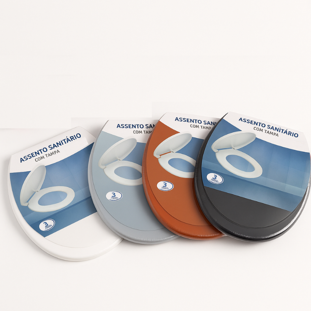 assento sanitario conforto plus, assento de plastico premium, slim envio ja em Oferta na Shopee