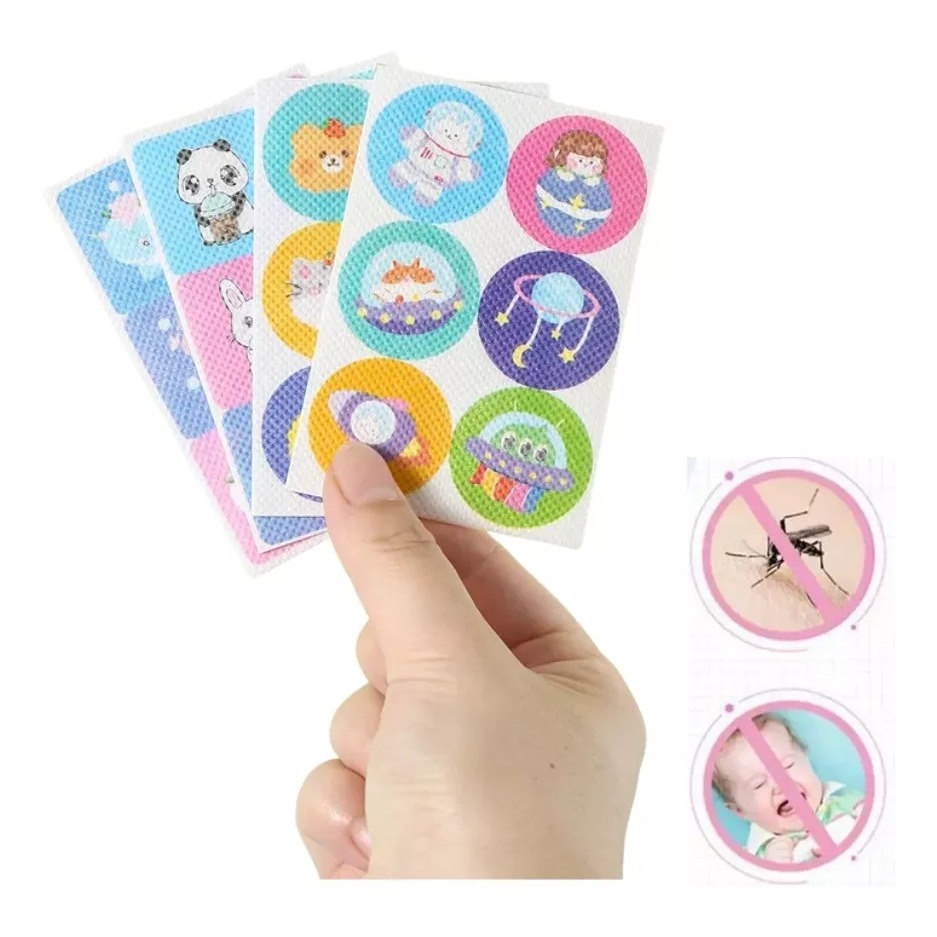 36 Unidades Repelente Adesivo Infantil Bebê Botões Citronela Protetores  Anti-Inseto Sai Mosquito Dengue Pernilongo