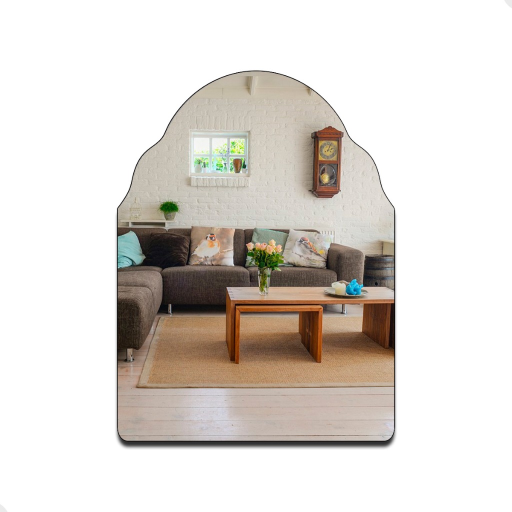 Espelho Do Pinterest Grande Orgânico 44x64cm - Mod. Marrocos - Home & Living