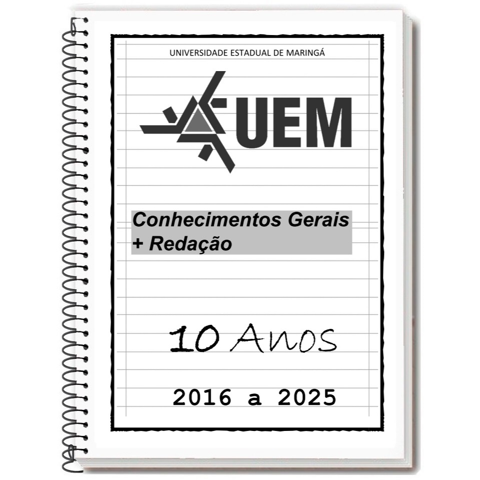 UEM & PAS 2025/2026 - Caderno de Provas + Gabarito + Folhas de Redação