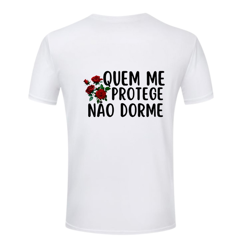 Camiseta Umbanda Quem me protege não dorme - PombaGira - Umbanda Candomblé - Unissex