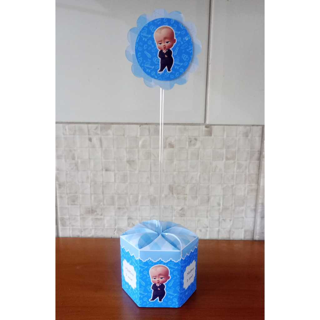 Centro de mesa P Poderoso Chefinho PEGUE E MONTE Lembrancinha CACHEPÔ Festa de aniversário Decoração