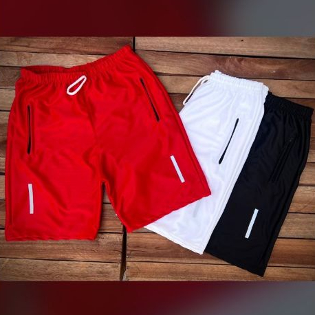 Kit 3 Bermudas Masculinas Academia Shorts em Elastano com Tecido Dry Fit Moda Fitness