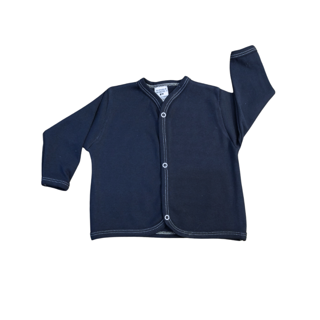 Casaquinho liso suedine para bebês