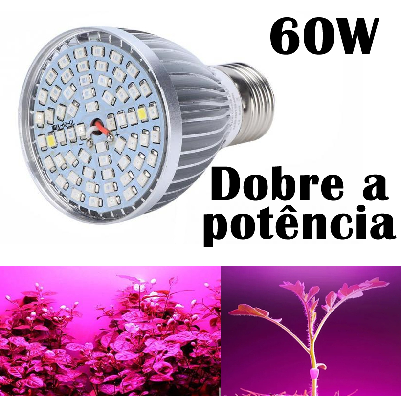 Led Grow 60w  Cultivo Indoor em Oferta na Shopee