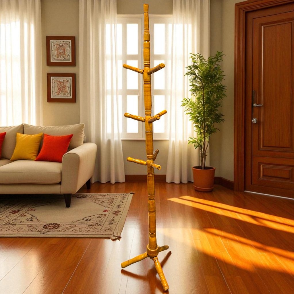 Cabideiro de Chao CEREJEIRA Envernizado Mancebo Arara  Roupas 10 Ganchos Madeira Cabide organizador em Oferta na Shopee