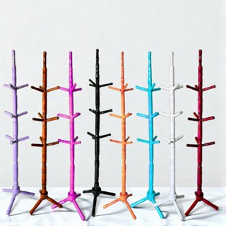 Cabideiro Mancebo Arara De Roupas 10 Ganchos Em Madeira Cabide organizador de roupa varias cores em Oferta na Shopee