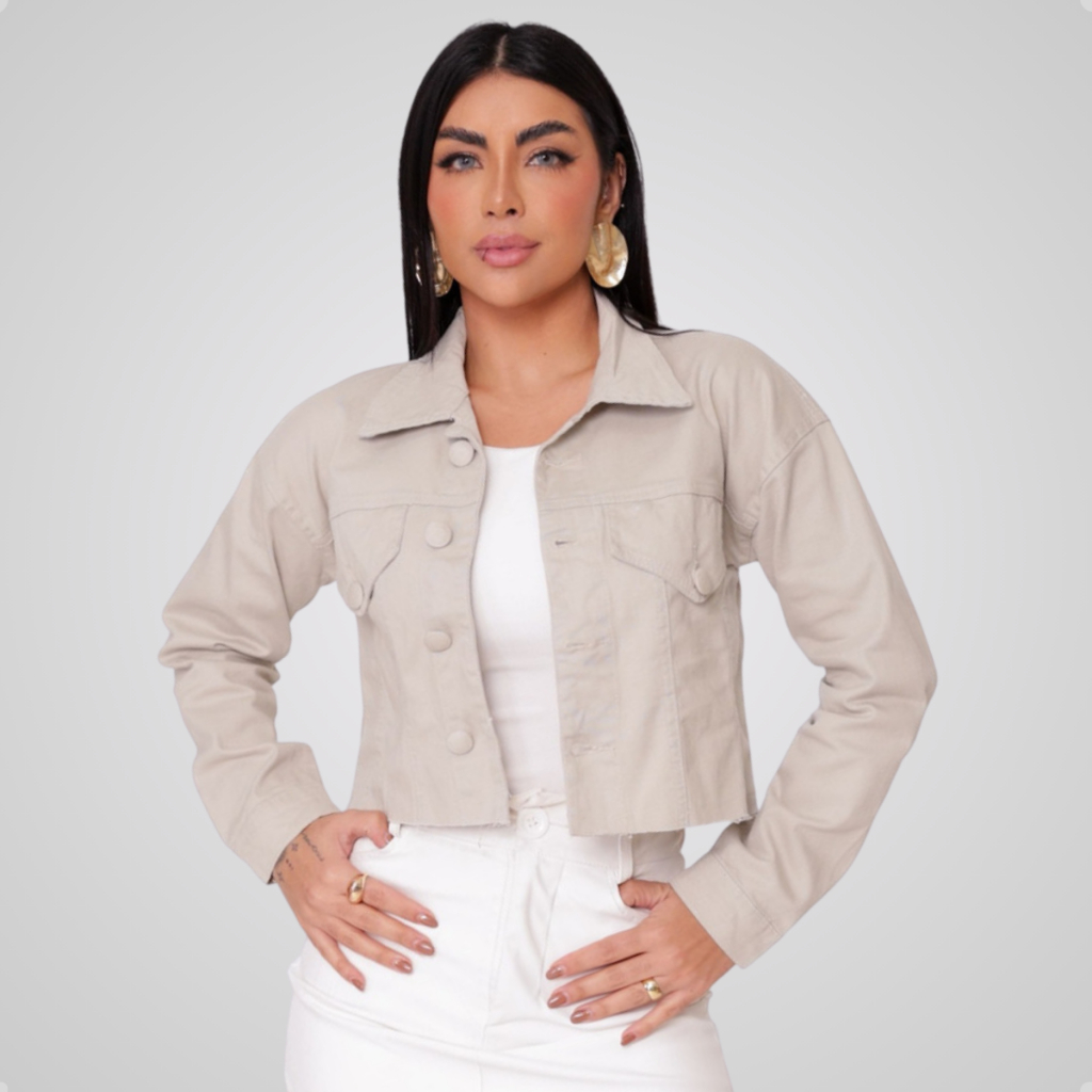 Cropped Bege Cea: Onde Comprar | BuscaProdutos