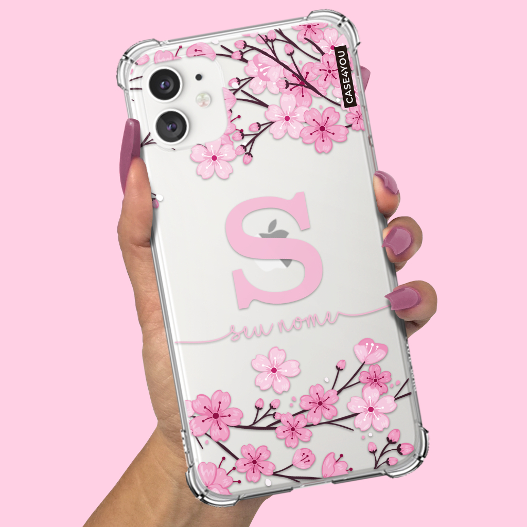 Capa Capinha para Samsung Galaxy S20 S21 S22 S23 S24 S25 FE PLUS ULTRA Anti-impacto Personalizada Cerejeira 7